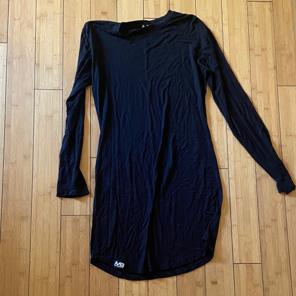 Long Sleeve Black Tunic Dress